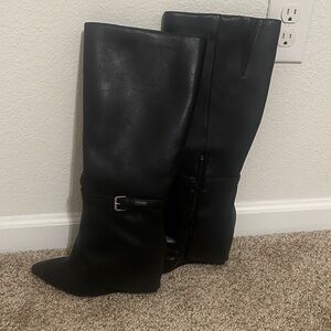 Elegant Black Women's Knee-High Boots